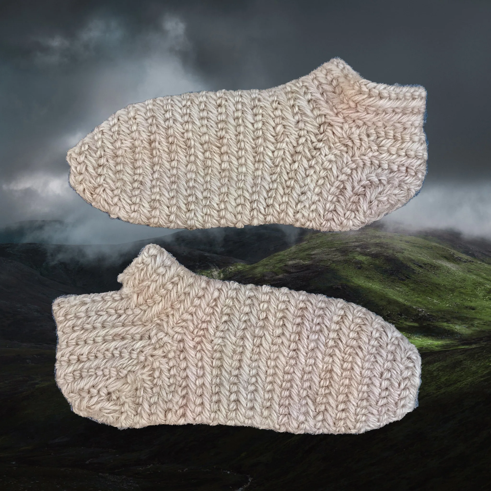 Wool Viking Nalbinding Socks