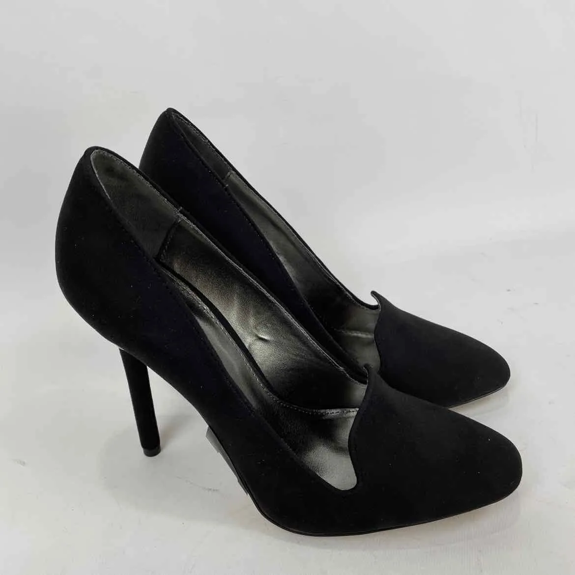 Worthington Women Size 9 Black/silver man-made Stiletto Heels